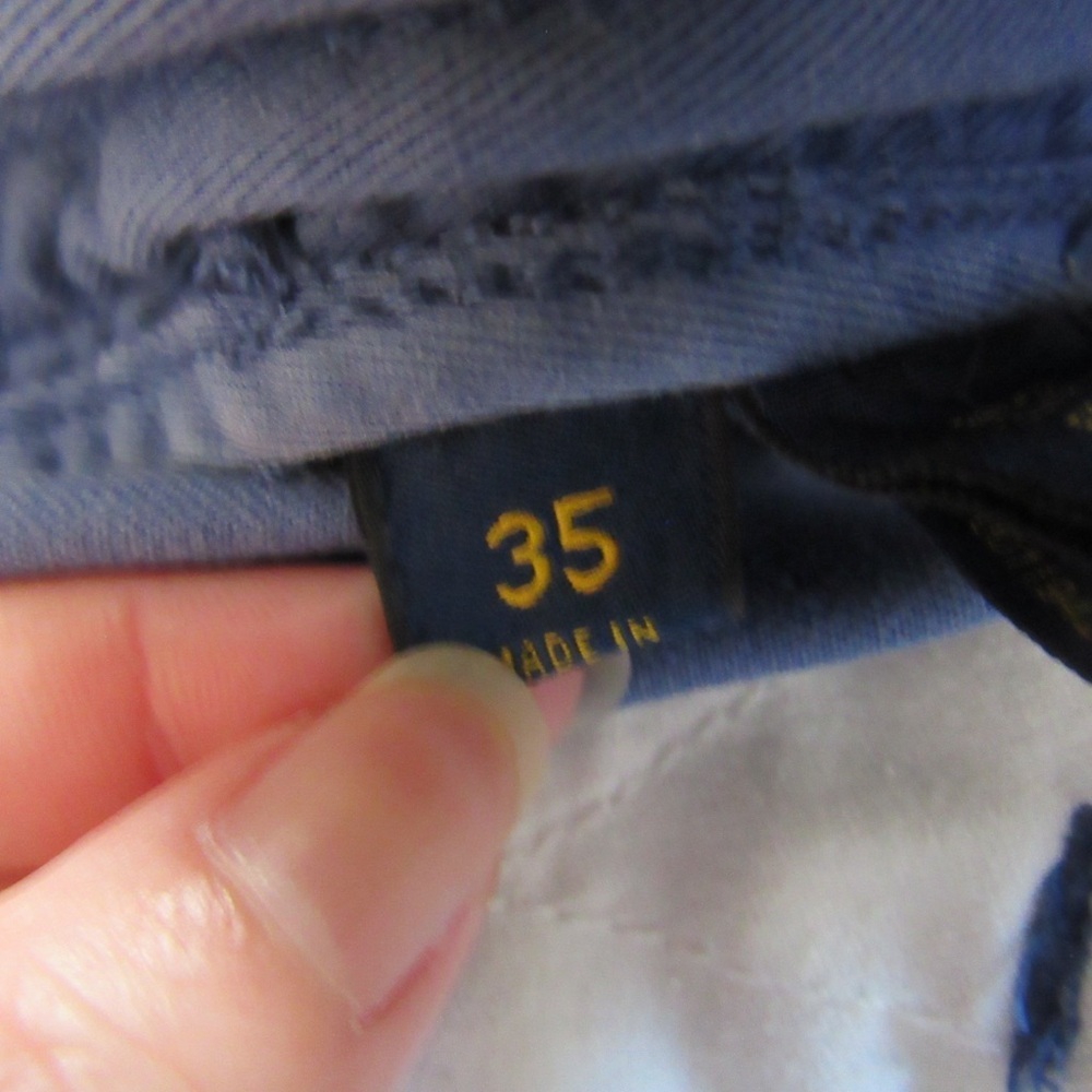 Polo Ralph Lauren Mens Blue Chino Shorts 35 Relaxed Fit Classic Cotton Twill - Picture 8 of 10